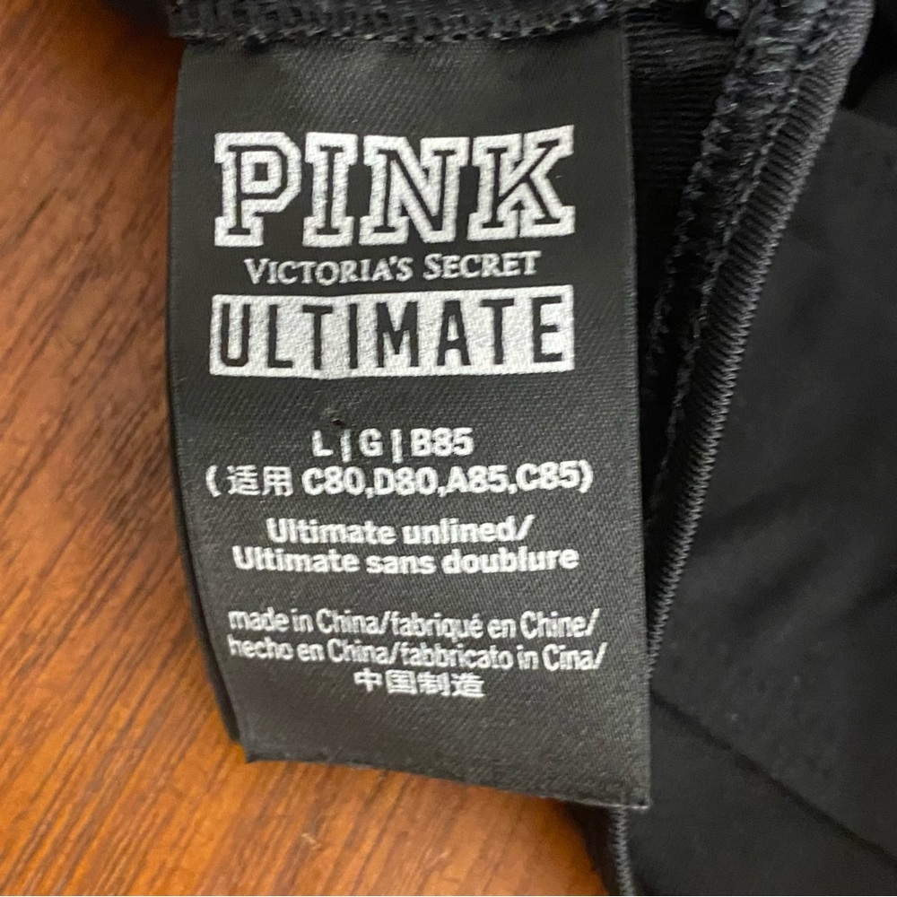 PINK Victoria's Secret Black Strappy Sports Bra - Picture 5 of 6